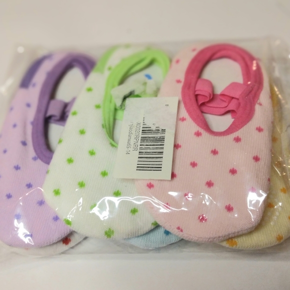 NWT CUNINA 6 PR. BABY TODDLER ANTI SLIP FOOTIES SOCKS 8 - 36M - Picture 2 of 9